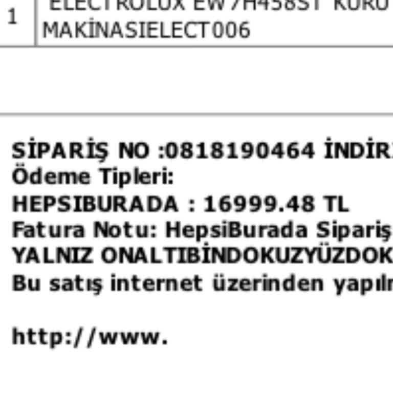 Garanti Süresi Dolmadan Bozulan Kurutma Makinesi Ve Yüksek Tamir Ücreti