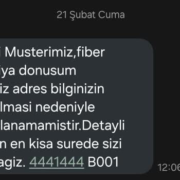 Defalarca Randevu Oluşturulmasına Rağmen Fiber İnternet Bağlantısı Yapılmadı
