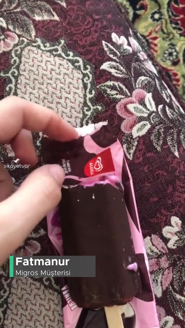 Migros Açılmış Isırılmış Algida Dondurmayı Sanal Markette Sattı videonun kapak resmi