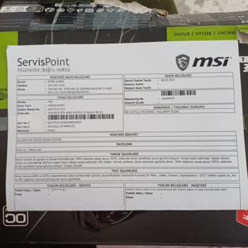 MSI Ekran Kartımda Tekrarlayan Arıza Ve Yetersiz Garanti Süreci