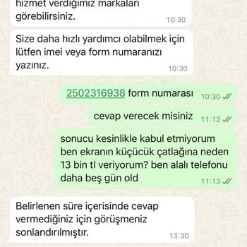 4 Günlük Telefona Çatlak Bahanesiyle Yüksek Servis Ücreti Talep Edildi