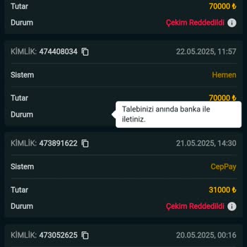 Betnixe'de Yüksek Bakiyem Silindi, Ödeme Yapılmıyor