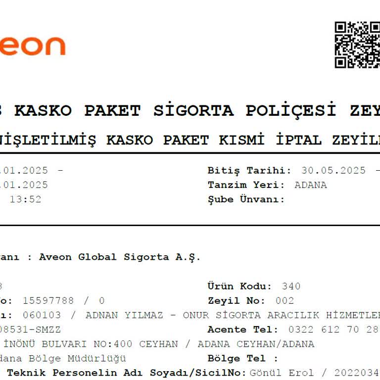 Kasko Poliçesi İptali Sonrası Ücret İadesi Yapılmıyor, Mağduriyetim Giderilmiyor