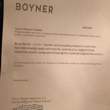 Adidas Ayakkabının Kısa Sürede Deforme Olması Ve Olumsuz İnceleme Sonucu