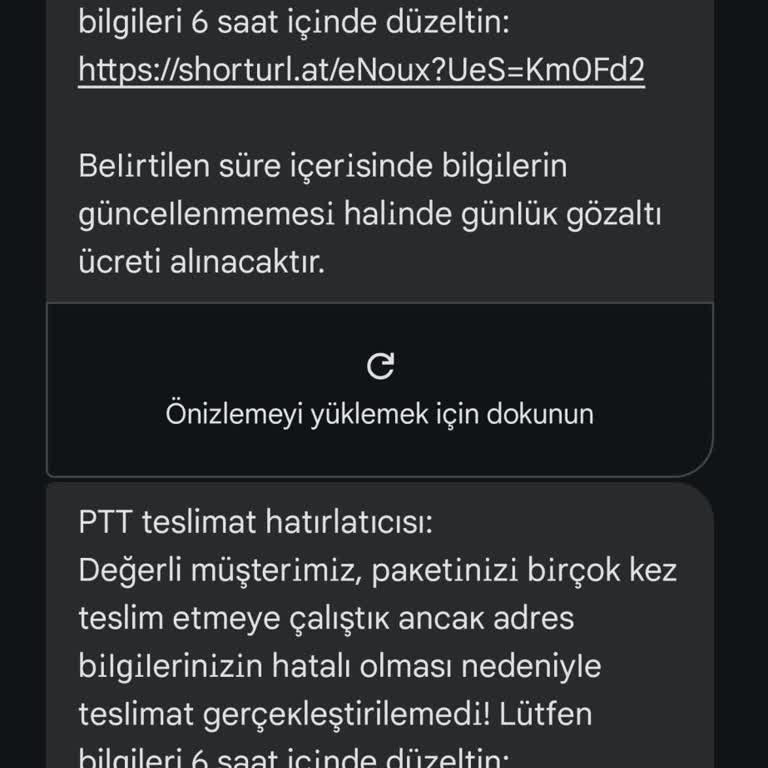 PTT Kargo Sonrası Kişisel Bilgi Güvenliği Endişesi Ve Şüpheli SMS