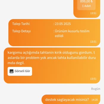 Kırık Gelen Cam Satranç Takımı Ve İletişim Sorunu