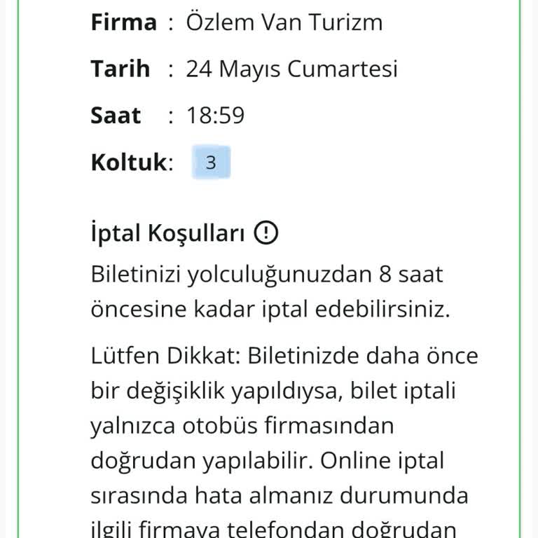 Enuygun Ve Otobüs Firması Arasında Bilet İptalinde Mağduriyet