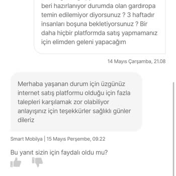 Siparişin 3 Hafta Bekletilip Aniden İptal Edilmesi Mağduriyet Yarattı