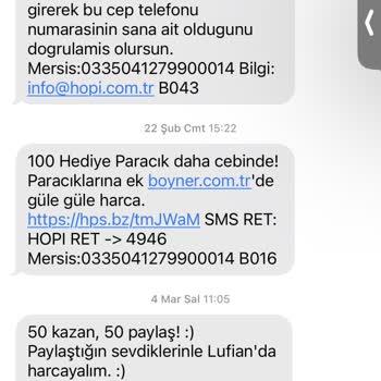 Hopi Hesabım Olmadan Telefonuma Doğrulama Kodu Geliyor