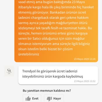 Teslim Edilmeyen Üründe İptal Ve İade Sürecinde Yaşanan Mağduriyet