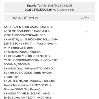 Satın Aldığım RAM Yerine Daha Düşük Kapasiteli RAM Gönderildi