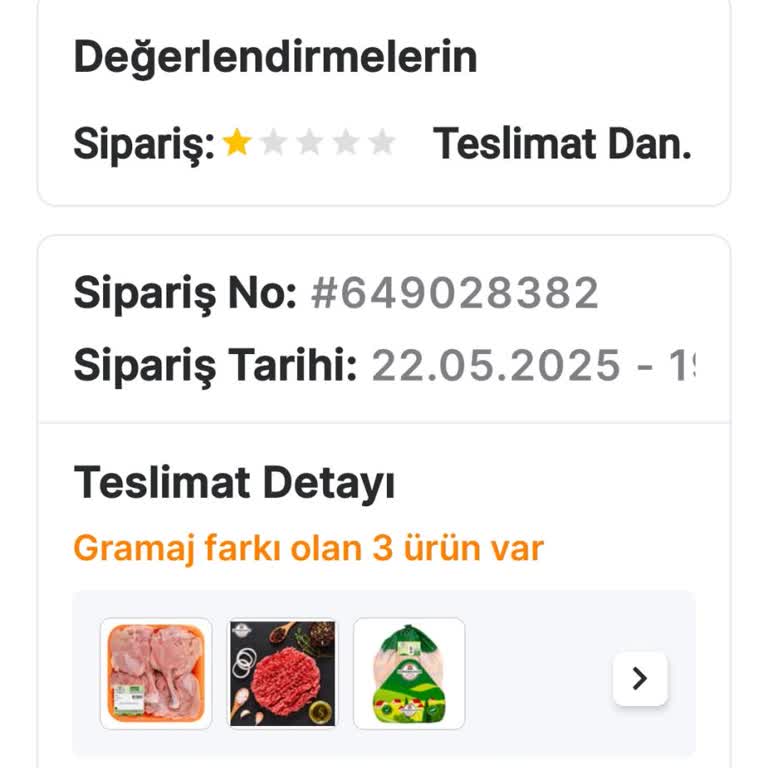 Erimiş Dondurma Teslimatı Ve Değişim Talebimin Dikkate Alınmaması