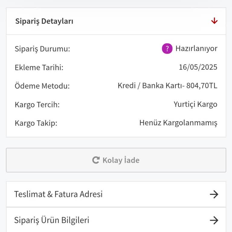Moorbutik Sipariş Sonrası Ürünler Gönderilmedi Ve Geri Dönüş Yapılmadı