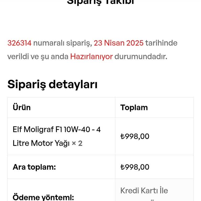 Siparişim Gönderilmedi, Para İadesi Yapılmıyor