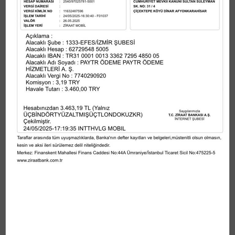 Yükleme Yaptım Para Hesabıma Geçmedi