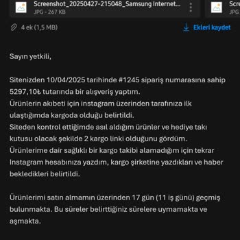 Siparişim Geç Geldi Ürünler Kalitesiz Çıktı Ve Müşteri Desteği Yok