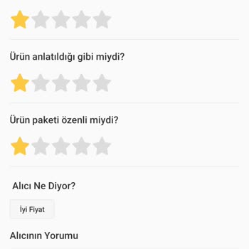 Haksız Yorum Ve Düşük Puan Nedeniyle Satıcı Mağduriyeti