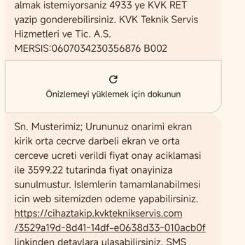 KVK Servisinde Çözülmeyen Kronik Cihaz Sorunu Ve Mağduriyet