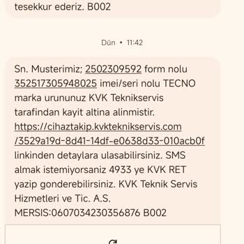 KVK Servisinde Çözülmeyen Kronik Cihaz Sorunu Ve Mağduriyet