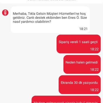 Siparişin Teslimat Süresindeki Gecikme Ve Bilgilendirme Eksikliği