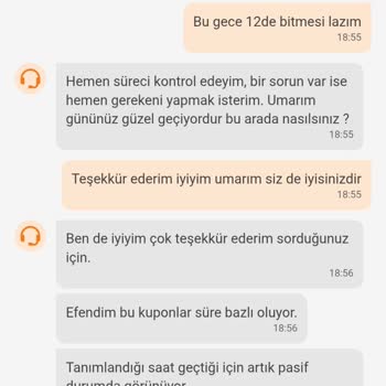 Kupon Süresi Dolmadan İptal Edildi, Müşteri Hizmetleri Çözüm Sunmadı