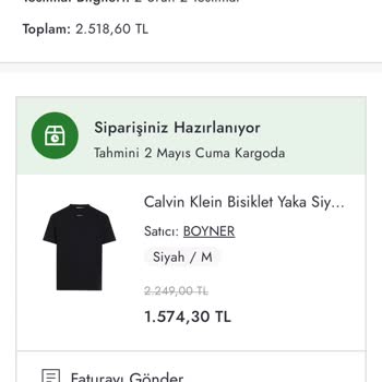 Boyner Siparişim 1 Aydır Kargoya Verilmedi, Müşteri Hizmetleri Dönüş Yapmıyor