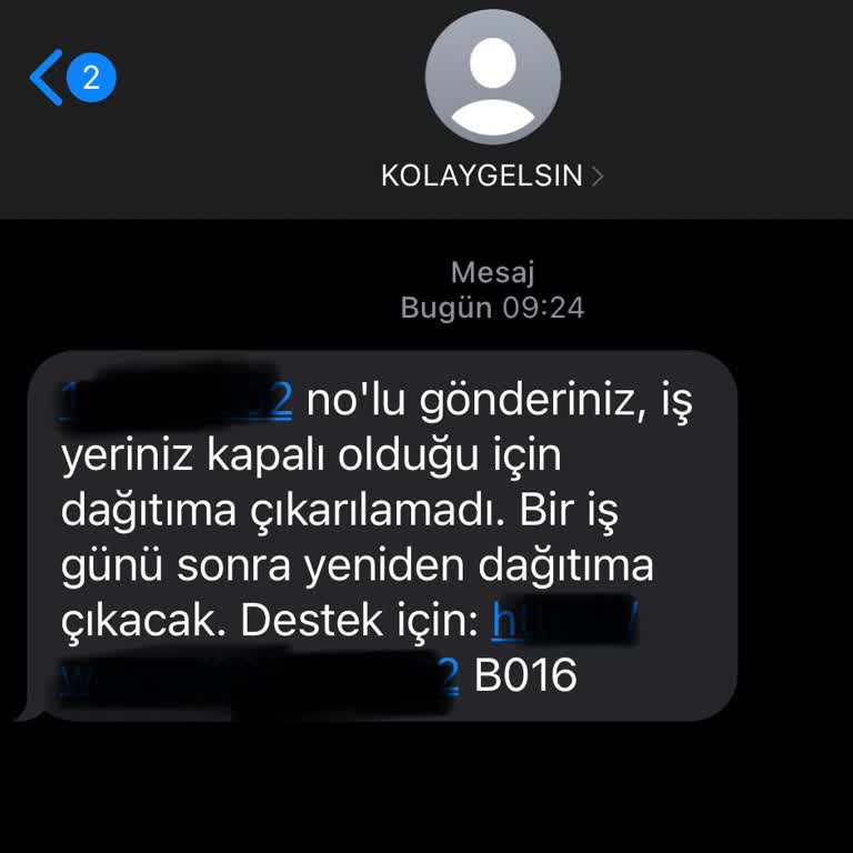 Kargo Firması İş Yerim Açıkken Teslimatı Keyfi Olarak Yapmadı