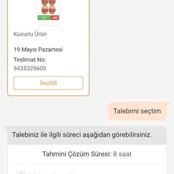 Bozulmuş Ürün Ve Yetersiz Müşteri Hizmeti
