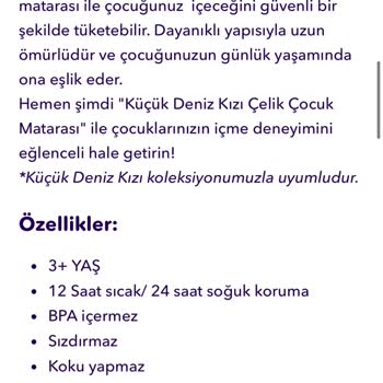 Paslanmaz Çelik Çocuk Matarasının Kısa Sürede Paslanması Ve İade Sürecindeki Sorunlar