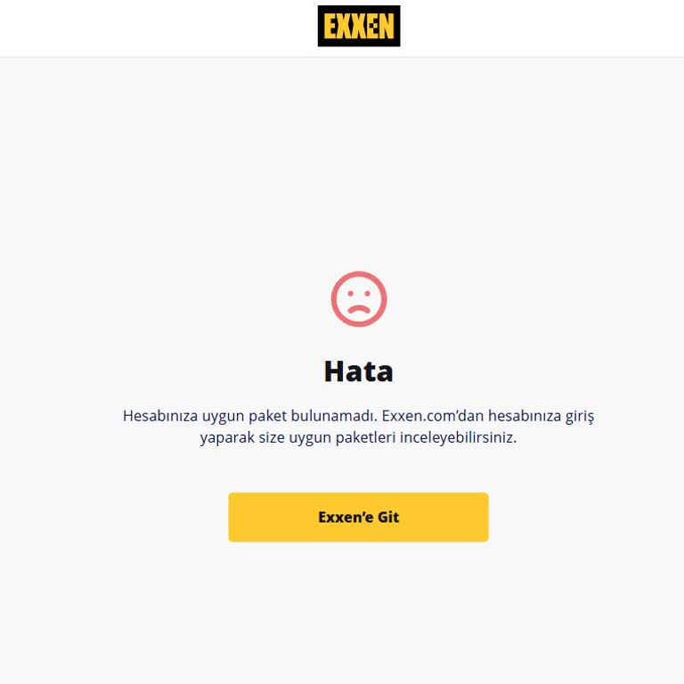 Exxen Üyelik İptali Hatası: Paket Bulunamadı Sorunu