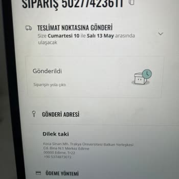 Siparişim Gönderilmedi, Bilgilendirme Ve Destek Yok