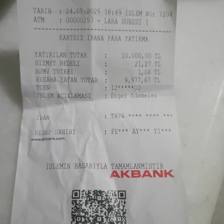 ATM Teknik Hatası Sonrası Haksız İşlem Ücretiyle Karşılaştım, İadesini Talep Ediyorum