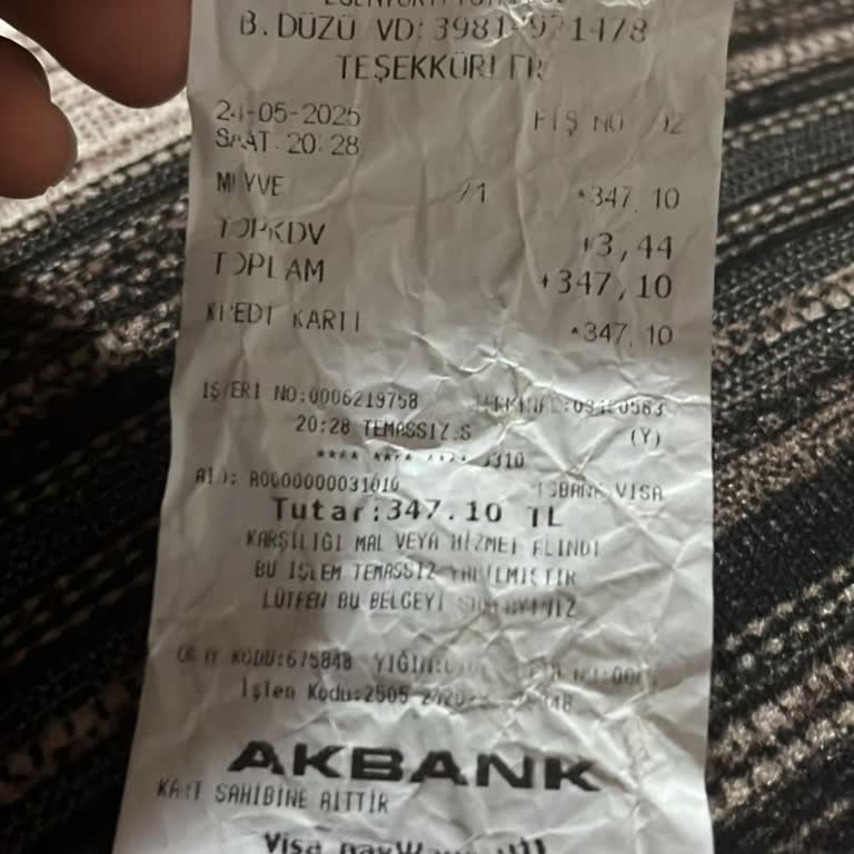 Manavda Fahiş Fiyat, Eksik Fiş Ve İade Reddi Mağduriyeti