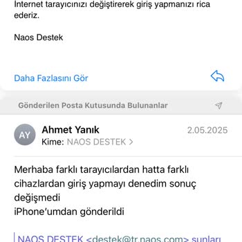 Naosstars'a Giriş Sorunu Ve Destek Ekibinin İlgisizliği