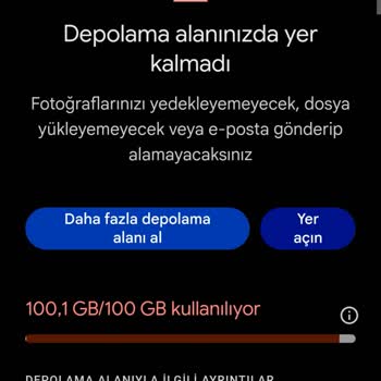 Satın Alınan Yıllık Google Depolama Alanı Hesabıma Tanımlanmadı
