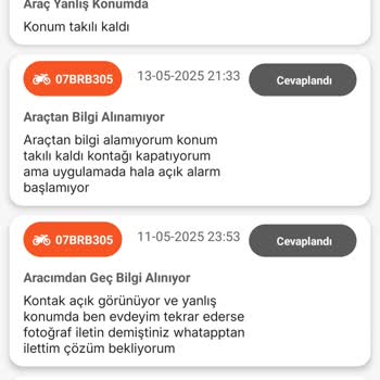 Turuncu Takip Cihazında Sürekli Sinyal Ve Bağlantı Sorunu