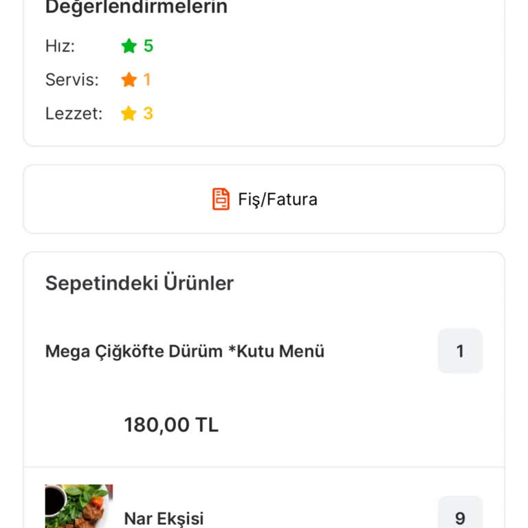 Migros Yemek Ziyafet Çiğköftede Eksik Ürün Ve Eksik İade Mağduriyeti