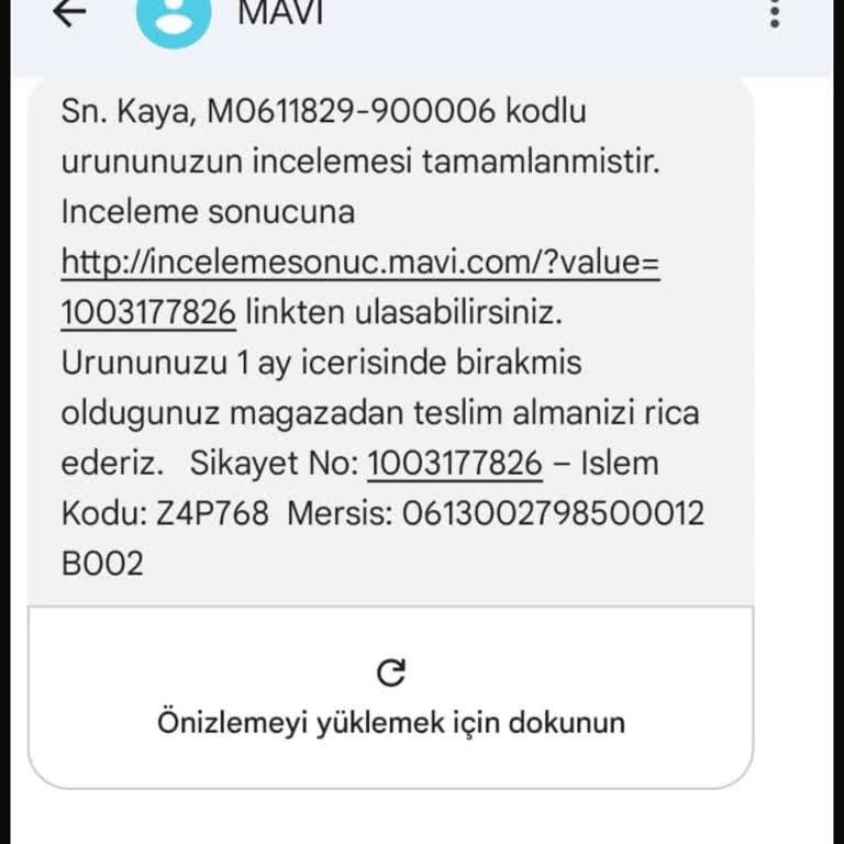 Hatalı Ürün Onaylanmadı Mağdur Edildim