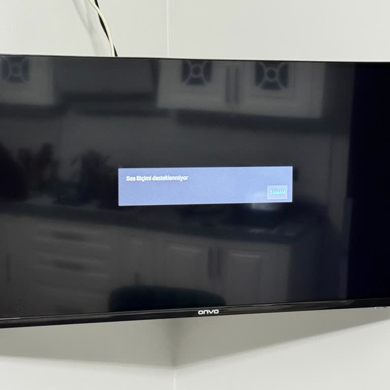 Onvo OV32F150 Model Televizyonda Uygulama Ve Ses Sorunları