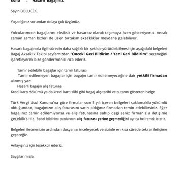 THY İle Seyahatte Valizim Kırıldı Çözüm Bulamıyorum