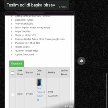 Sipariş İptalinde Saygısız Ve İlgisiz Müşteri Temsilcisi
