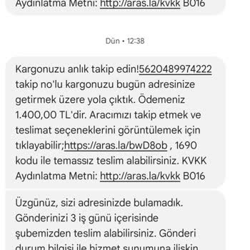 Evde Olmama Rağmen Kargo Teslim Edilmedi Ve Yanlış Bilgilendirildim