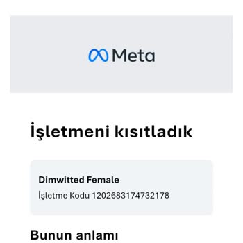 Hesabım İzinsiz Kullanıldı, İşletme Hesabının Kapatılmasını Talep Ediyorum