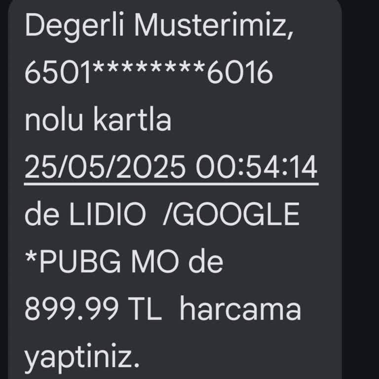 Bilgim Dışında Gerçekleşen Kart Harcamaları İçin İade Talebim