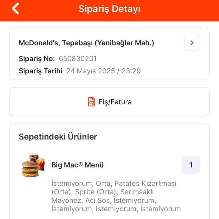 Migros Yemek'te Geciken Sipariş Ve Yetersiz Canlı Destek Deneyimi