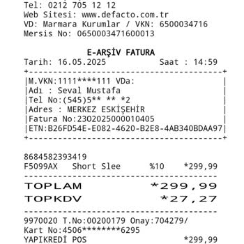 Bir Kez Giyilen T-shirtte Tüylenme Ve Para İadesi Talebi