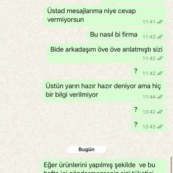 Ürünlerim Teslim Edilmiyor, Bilgi Verilmiyor