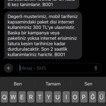 Hediye İnternet Yerine Mevcut Paketimden Ücretlendirildim, Haksız Fatura Çıktı