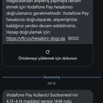 Vodafone Pay QR Ödeme İle Hesabım Bloke Edildi Paramı Çekemiyorum