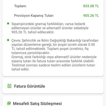 Çürük Sebzeler Ve Fazla Fatura İle Kötü Alışveriş Deneyimi